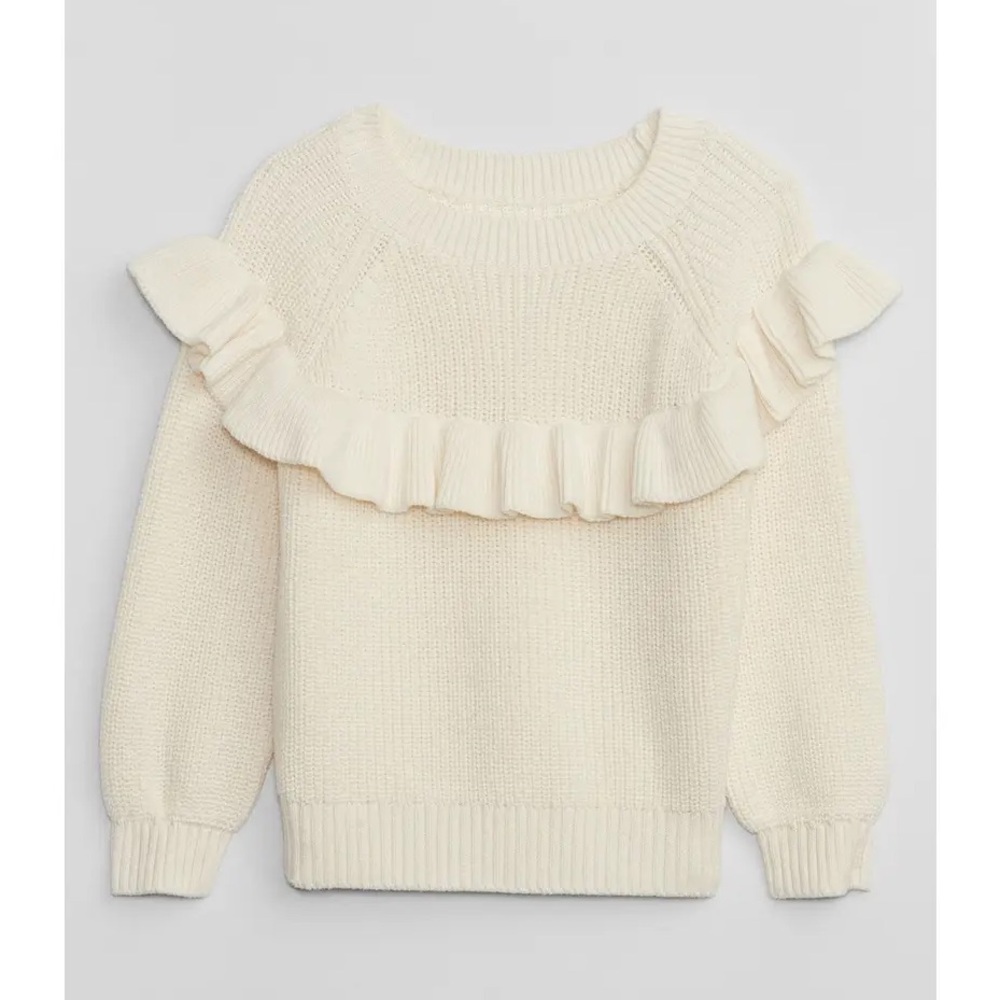 Gap - Ruffle Crewneck Sweater - 4 Yrs